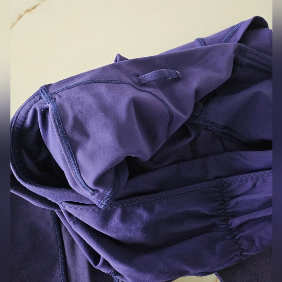 Lululemon Outrun Crop Workout Leggings Mesh Details Sz 6 Purple - Picture 10 of 14